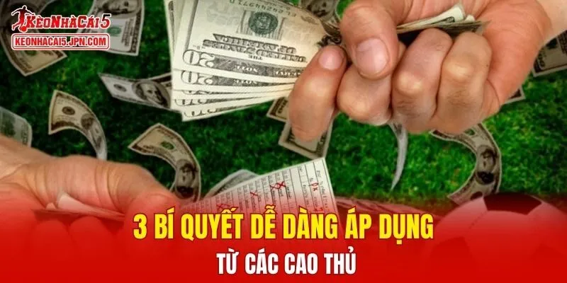 3 bí quyết dễ dàng áp dụng từ các cao thủ