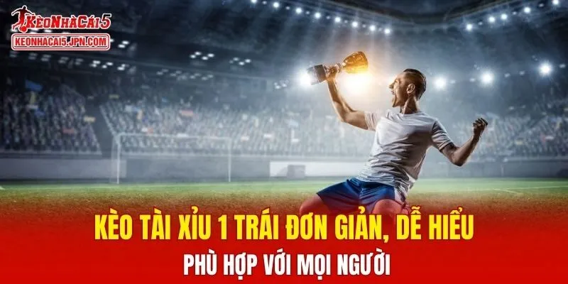 Kèo tài xỉu 1 trái đơn giản, dễ hiểu phù hợp với mọi người