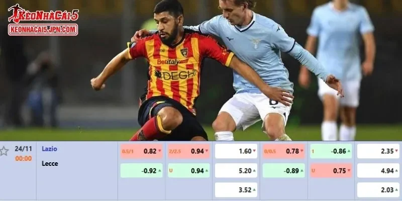 Soi kèo chi tiết nhất cho trận đấu giữa Lazio vs Lecce